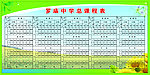 中学课程总表