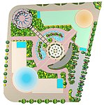 广场绿化平面图