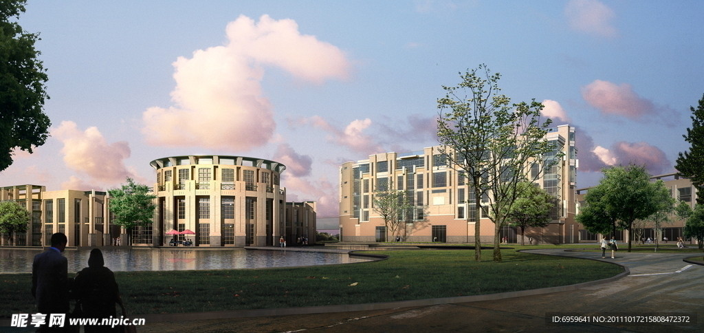 办公楼建筑效果图