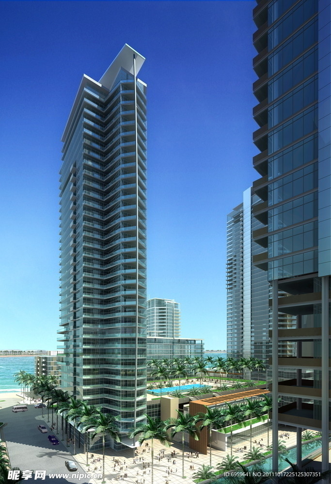 办公楼建筑效果图