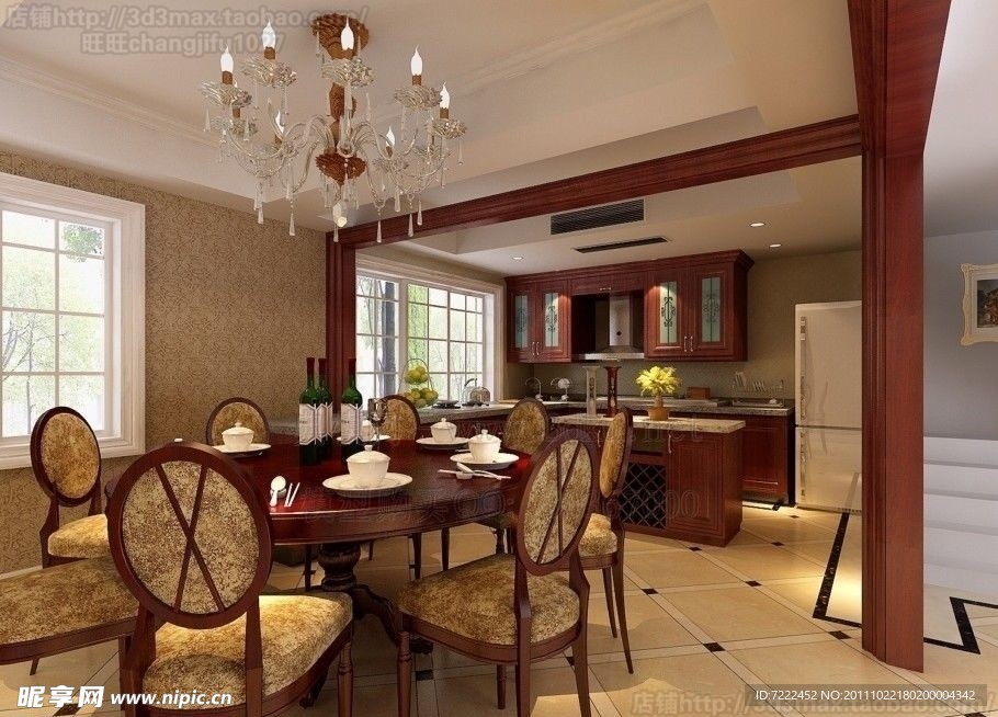 200套带灯光 材质 贴图的完整室内场景（上）