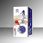 青花瓷白酒包装设计（展开图）
