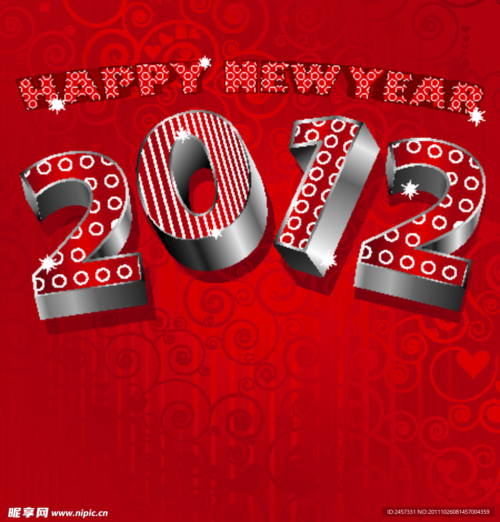 2012新年圣诞背景