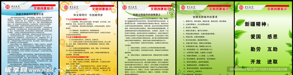 创建文明城市宣传展板