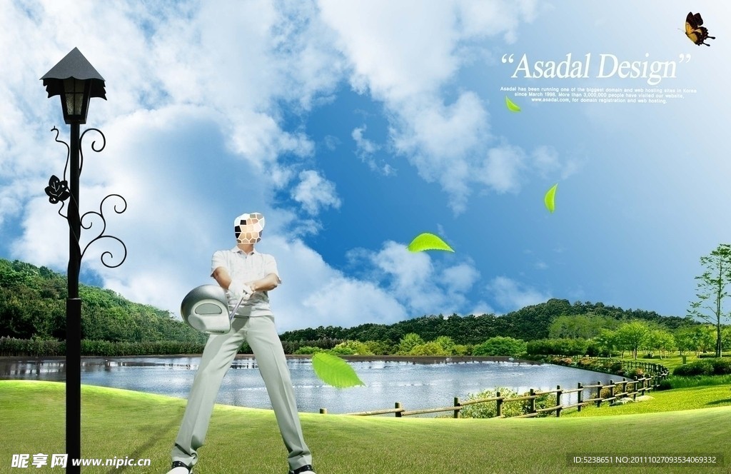 打高尔夫 地产广告