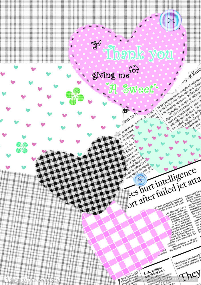 本本设计 布纹桃心