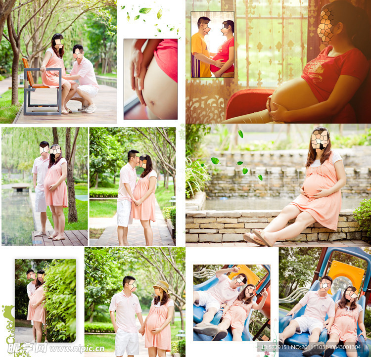 孕妇写真模板