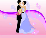 矢量婚纱照