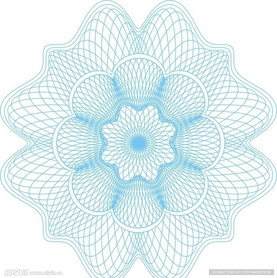 防伪底纹 复合线条