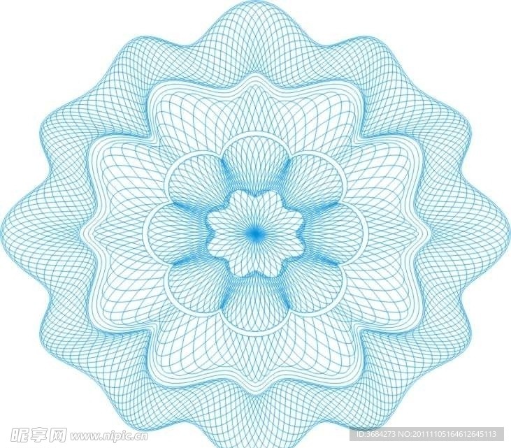 防伪底纹 复合线条