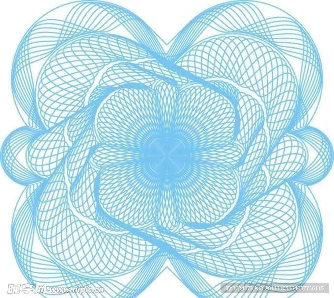 防伪底纹 复合线条