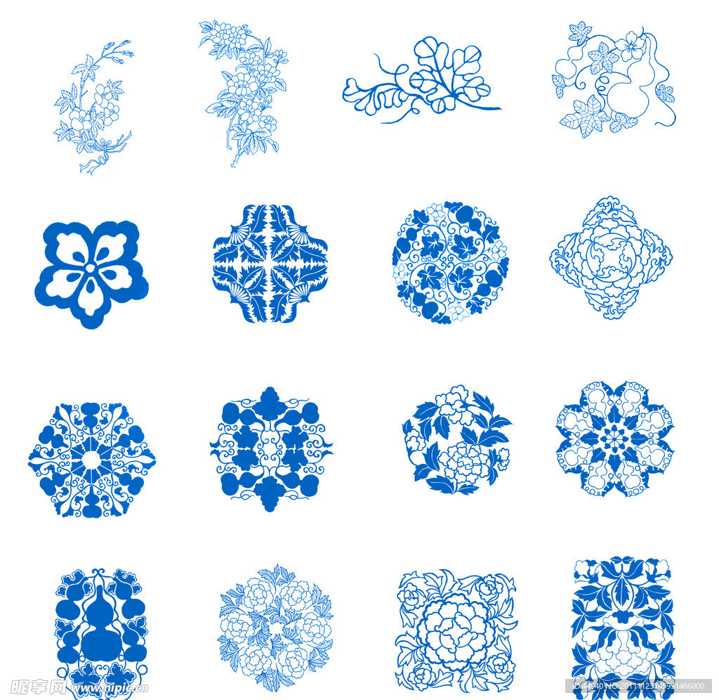 商周时代青瓷花纹