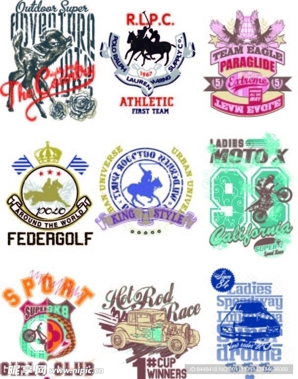 服装设计图案贴章印花绣花