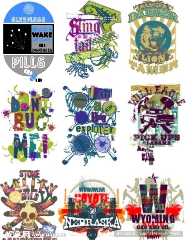 服装设计图案贴章印花绣花