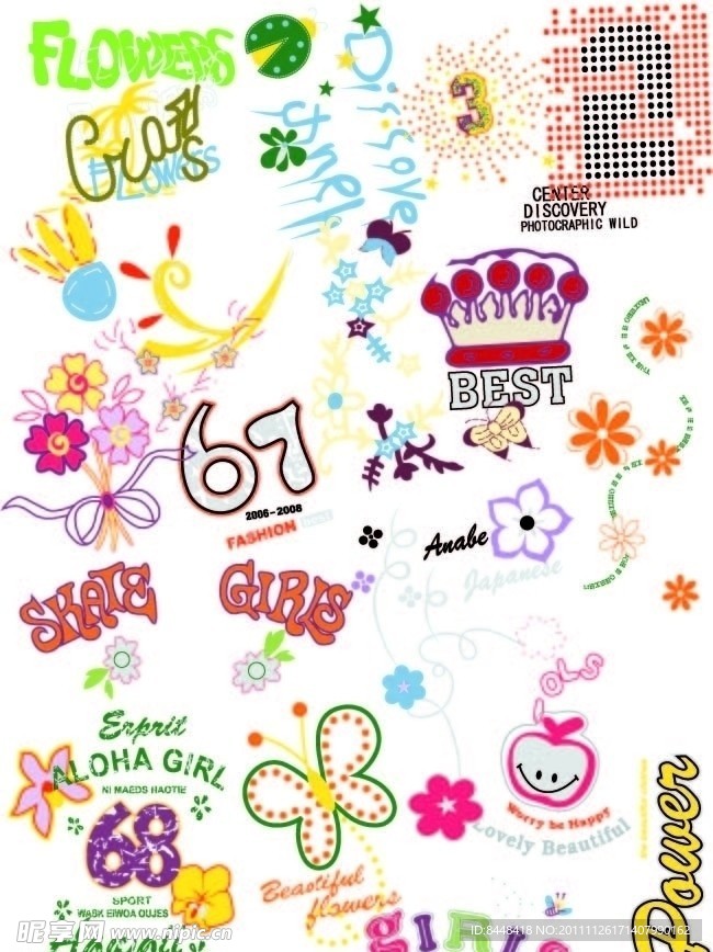 印花 绣花 服装设计图案