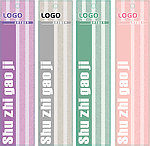 四色条纹斑点头梳纸卡