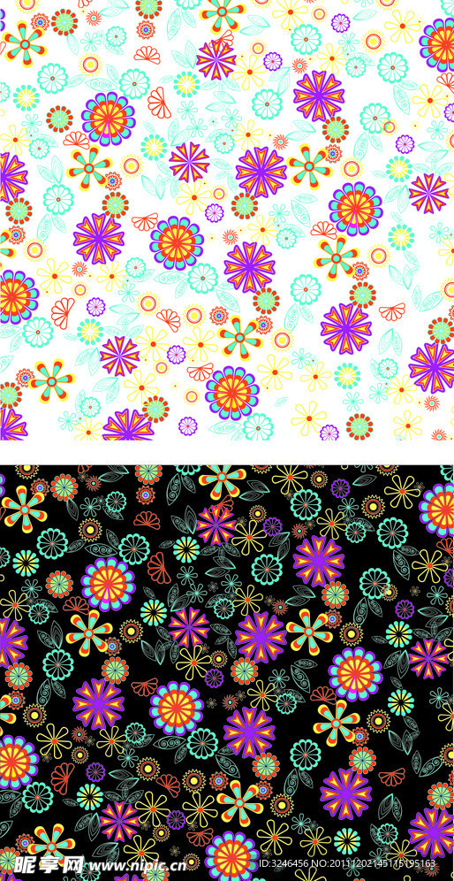 流行的街头时尚花背景