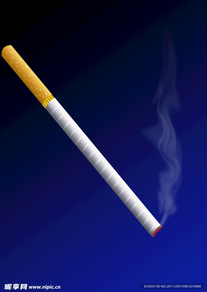 点燃的香烟