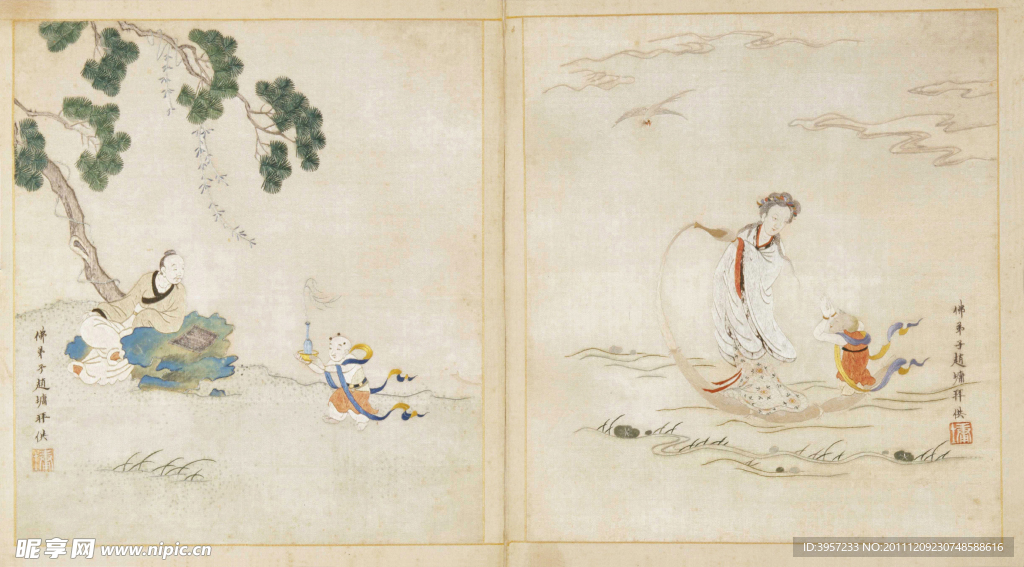 善财五十三参 古画（非高清）