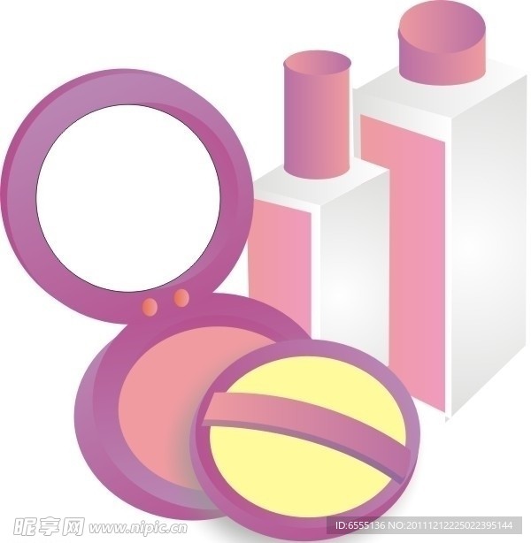 矢量化妆品