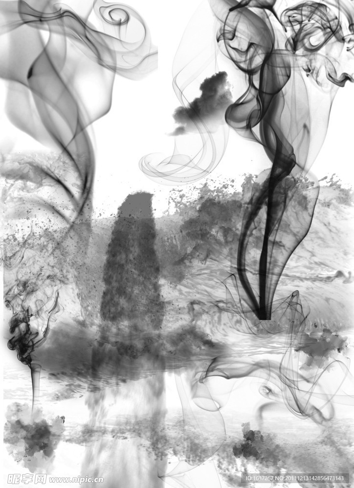 水墨 烟雾