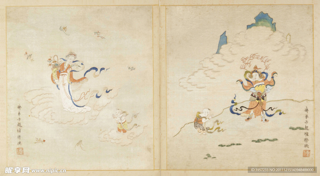 善财五十三参 古画（非高清）