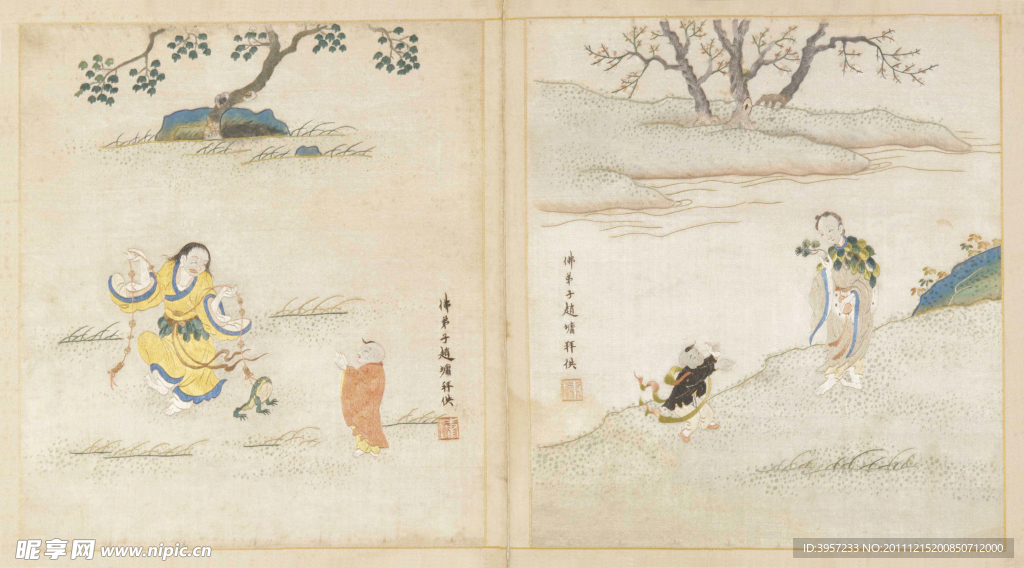 善财五十三参 古画（非高清）