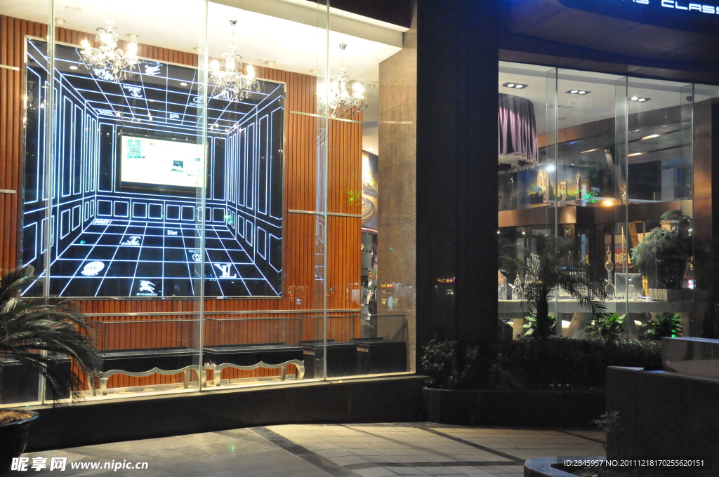 高清酒店形象墙摄影