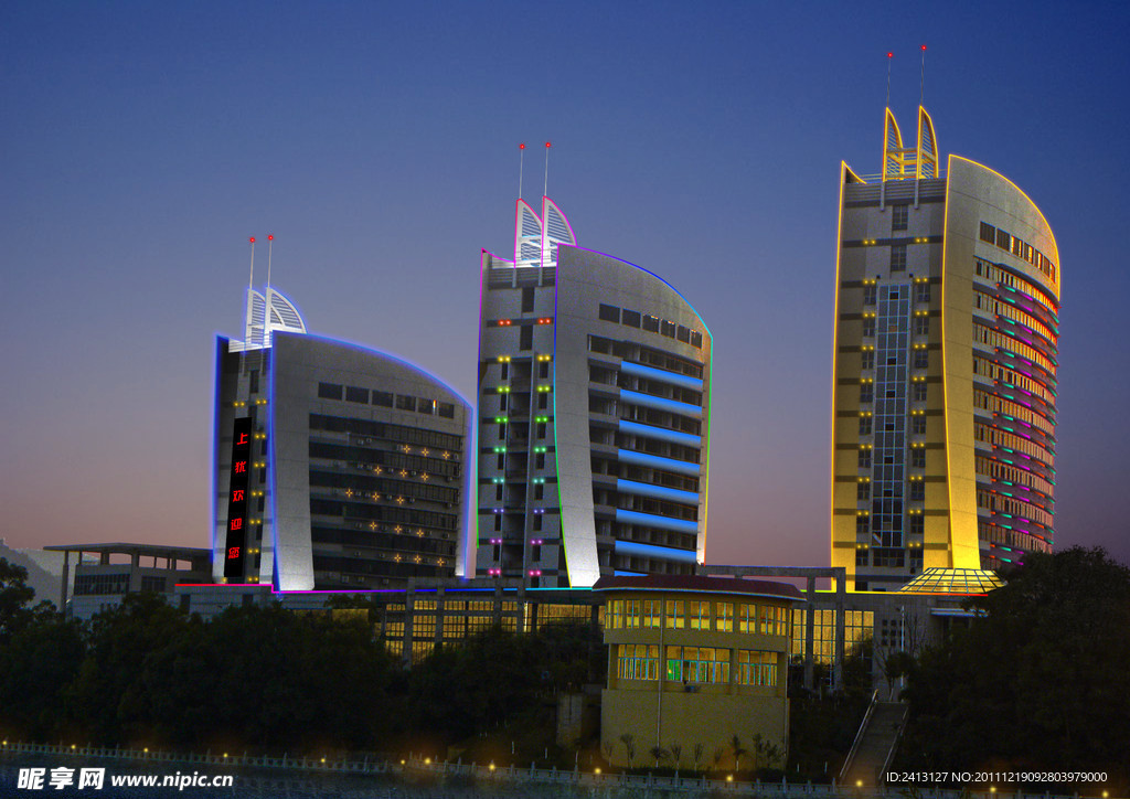 财政大楼亮化方案