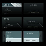 高档高黑色主题名片