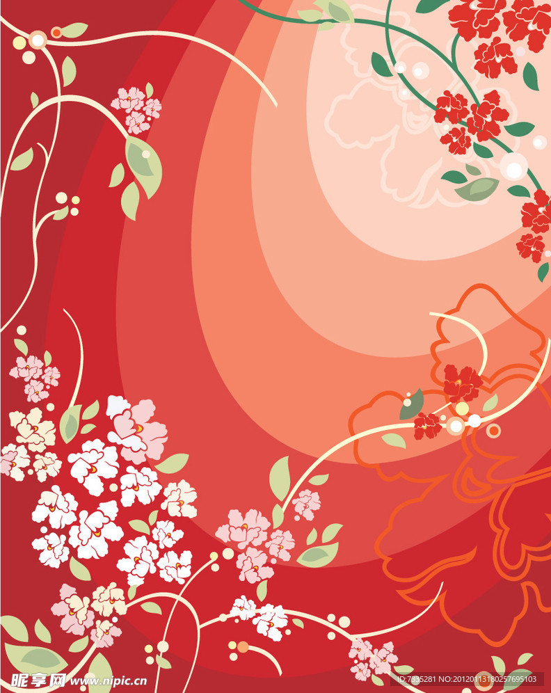 AI矢量底纹 唯美背景