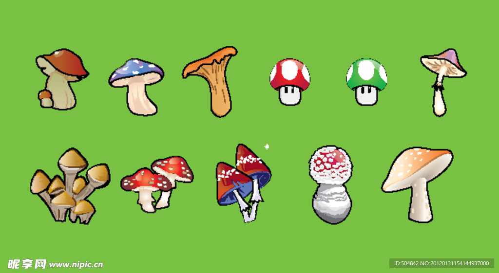 卡通蘑菇