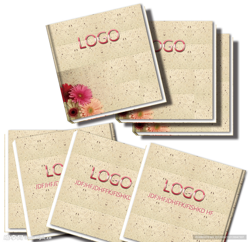 鲜花古典商业宣传画册设计