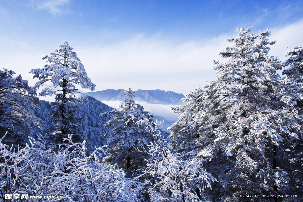 西岭雪山 风光(天空部分有杂点)