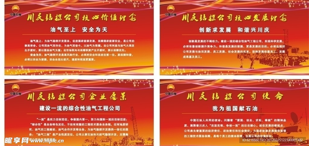 长庆油田展板