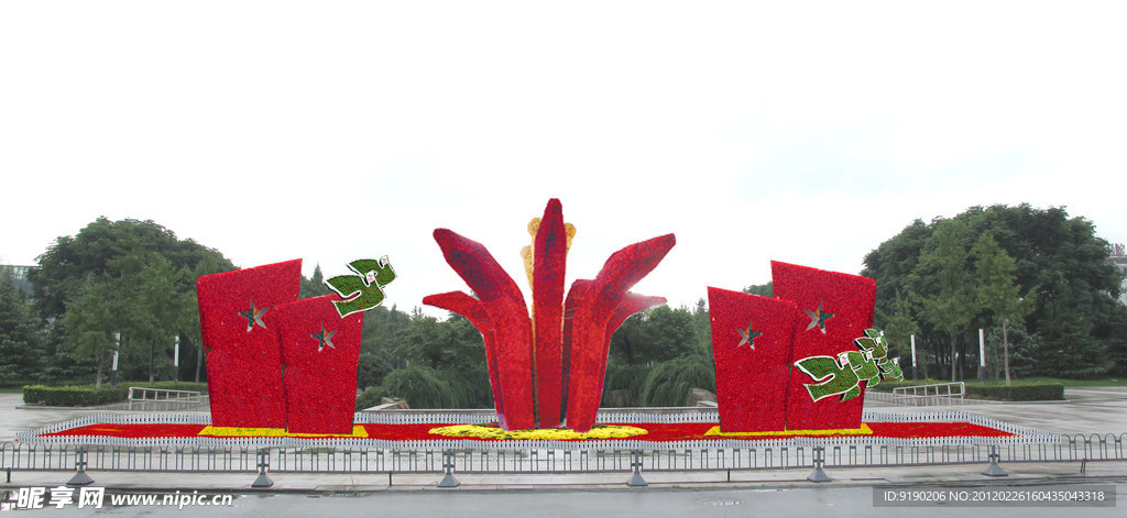 绿化设计 花坛 绿雕