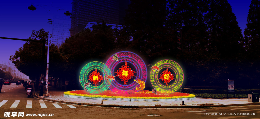 绿化设计 环境设计 花坛 绿雕 光雕