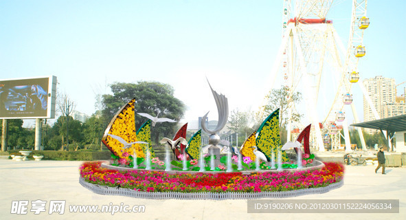 绿化设计 环境设计 花坛 绿雕