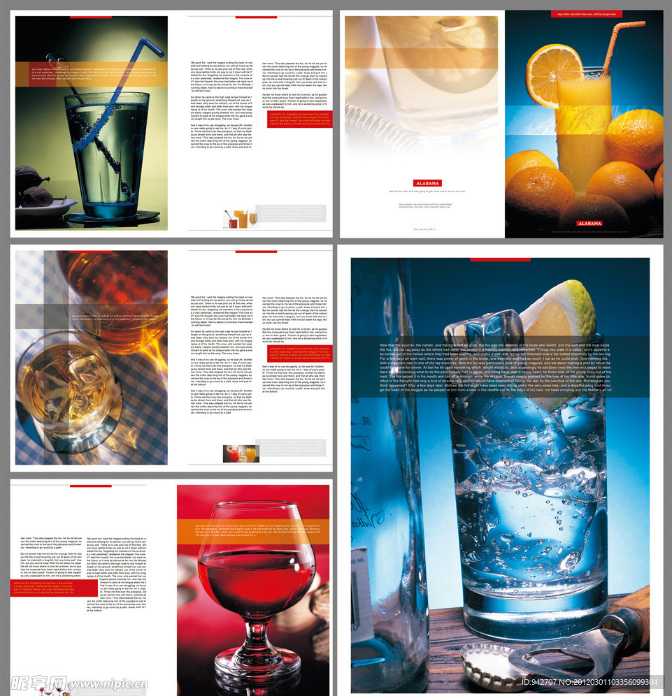 果汁饮品画册