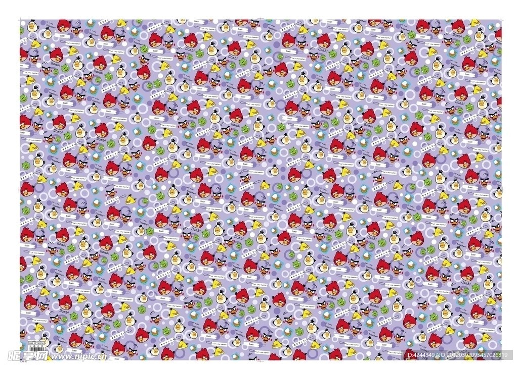 愤怒的小鸟无痕平铺图图片