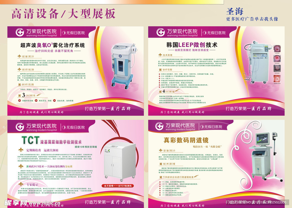 医疗设备展板