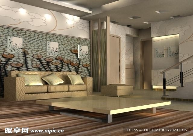 3DMAX 室内 客厅 沙发