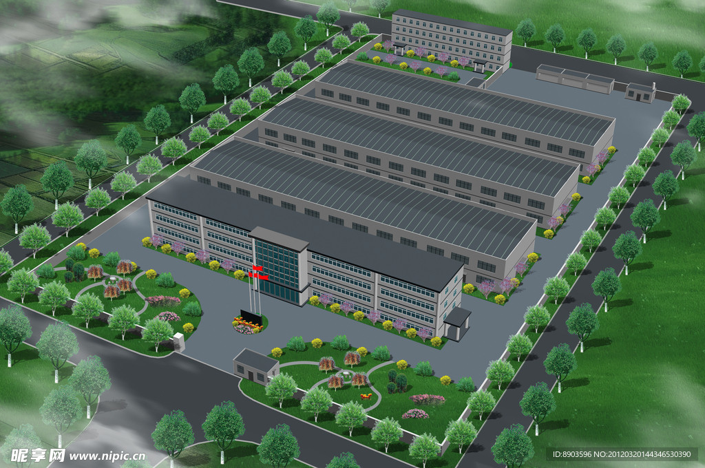 厂区绿化图