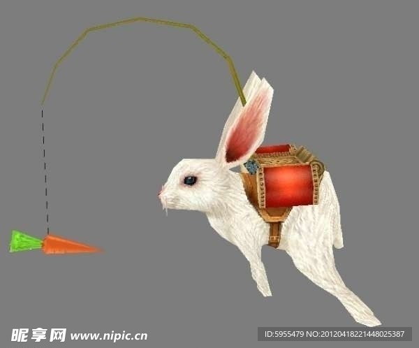 兔子模型骑乘