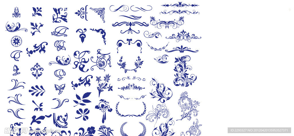 欧式花纹矢量素材