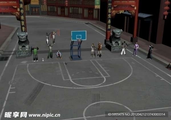 篮球场3D模型