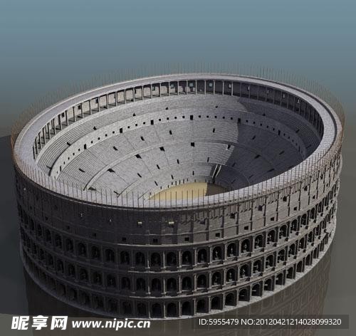 霸气斗兽场3D模型