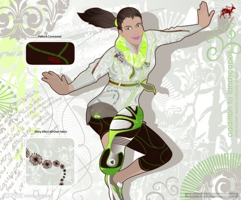 国外最新潮流运动设计稿图案图片