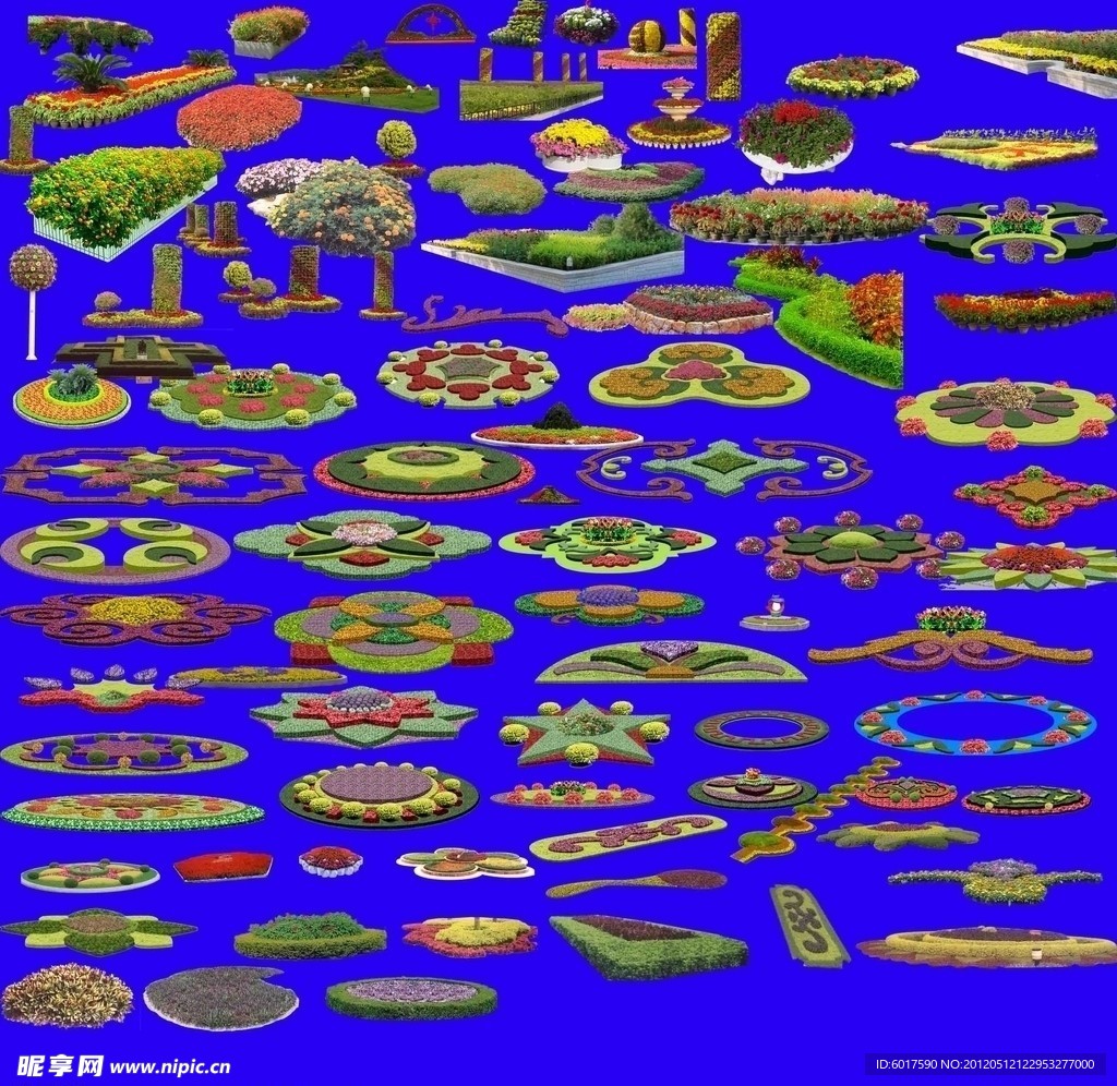 花坛效果图素材