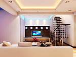 客厅效果图模型